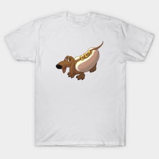 Dachshund in Hot Dog Costume T-Shirt